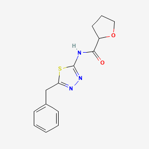 N-(5-benzyl-1,3,4-thiadiazol-2-yl)oxolane-2-carboxamide