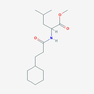 molecular formula C16H29NO3 B14960301 methyl N-(3-cyclohexylpropanoyl)leucinate 