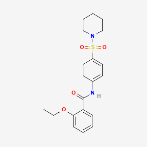 2-ethoxy-N-[4-(piperidin-1-ylsulfonyl)phenyl]benzamide