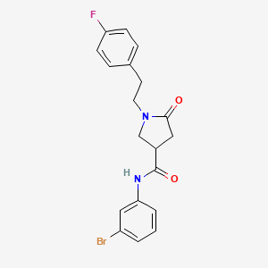 molecular formula C19H18BrFN2O2 B14960347 N-(3-bromophenyl)-1-[2-(4-fluorophenyl)ethyl]-5-oxopyrrolidine-3-carboxamide 