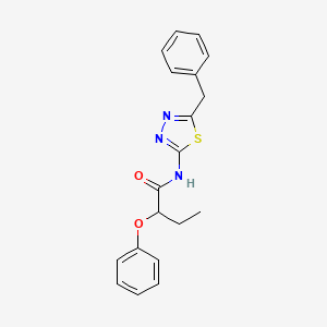 molecular formula C19H19N3O2S B14960399 N-(5-benzyl-1,3,4-thiadiazol-2-yl)-2-phenoxybutanamide 