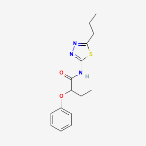 2-phenoxy-N-(5-propyl-1,3,4-thiadiazol-2-yl)butanamide