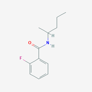 molecular formula C12H16FNO B14960421 2-fluoro-N-(pentan-2-yl)benzamide 