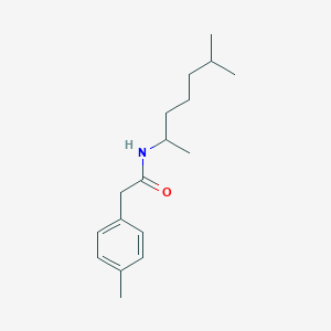 molecular formula C17H27NO B14960443 N-(6-methylheptan-2-yl)-2-(4-methylphenyl)acetamide 