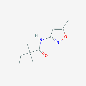 2,2-dimethyl-N-(5-methyl-1,2-oxazol-3-yl)butanamide