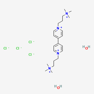 1,1'-Bis[3-(trimethylammonio)propyl]-4,4'-bipyridinium Tetrachloride Dihydrate