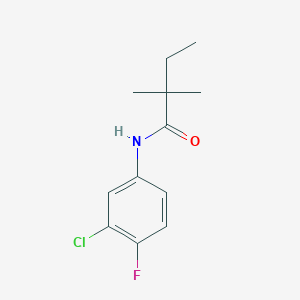 N-(3-chloro-4-fluorophenyl)-2,2-dimethylbutanamide