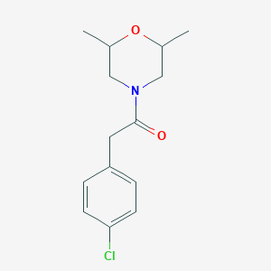 2-(4-Chlorophenyl)-1-(2,6-dimethylmorpholin-4-yl)ethanone