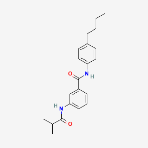 molecular formula C21H26N2O2 B14960584 N-(4-butylphenyl)-3-[(2-methylpropanoyl)amino]benzamide 