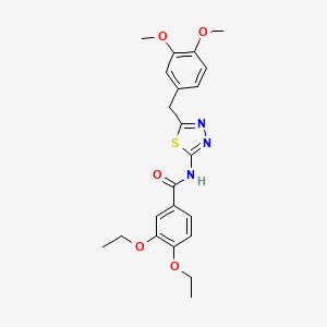 N-[5-(3,4-dimethoxybenzyl)-1,3,4-thiadiazol-2-yl]-3,4-diethoxybenzamide