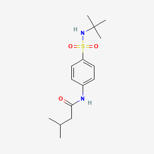 N-[4-(tert-butylsulfamoyl)phenyl]-3-methylbutanamide