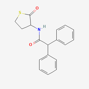 molecular formula C18H17NO2S B14960625 N-(2-oxothiolan-3-yl)-2,2-diphenylacetamide 