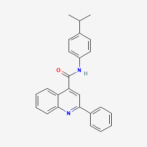 2-phenyl-N-[4-(propan-2-yl)phenyl]quinoline-4-carboxamide