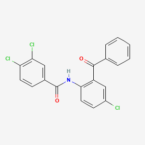 N-(2-benzoyl-4-chlorophenyl)-3,4-dichlorobenzamide