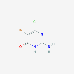 molecular formula C4H3BrClN3O B1496064 2-Amino-5-bromo-6-chloropyrimidin-4(1h)-one CAS No. 55740-64-2