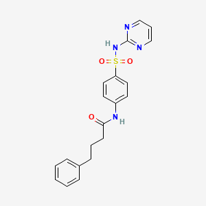 4-phenyl-N-[4-(pyrimidin-2-ylsulfamoyl)phenyl]butanamide