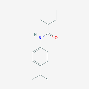 molecular formula C14H21NO B14960665 2-methyl-N-[4-(propan-2-yl)phenyl]butanamide 