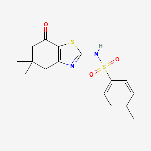 N-(5,5-dimethyl-7-oxo-4,6-dihydro-1,3-benzothiazol-2-yl)-4-methylbenzenesulfonamide