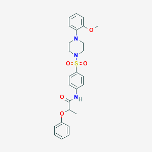 N-(4-{[4-(2-methoxyphenyl)piperazin-1-yl]sulfonyl}phenyl)-2-phenoxypropanamide