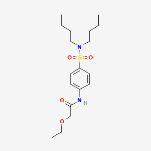 molecular formula C18H30N2O4S B14960751 N-[4-(dibutylsulfamoyl)phenyl]-2-ethoxyacetamide 