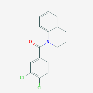 molecular formula C16H15Cl2NO B14960781 3,4-dichloro-N-ethyl-N-(2-methylphenyl)benzamide 