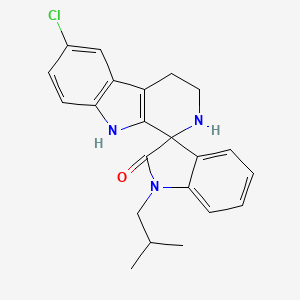 6-chloro-1'-isobutyl-2,3,4,9-tetrahydrospiro[beta-carboline-1,3'-indol]-2'(1'H)-one