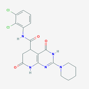 N-(2,3-dichlorophenyl)-4-hydroxy-7-oxo-2-(piperidin-1-yl)-5,6,7,8-tetrahydropyrido[2,3-d]pyrimidine-5-carboxamide