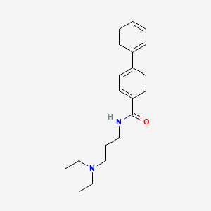 molecular formula C20H26N2O B14960814 N-[3-(diethylamino)propyl]biphenyl-4-carboxamide 