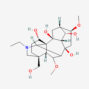 (1R,2S,3R,4S,5S,6S,8S,10R,13S,16S,17R,18R)-11-ethyl-13-(hydroxymethyl)-6,18-dimethoxy-11-azahexacyclo[7.7.2.12,5.01,10.03,8.013,17]nonadecane-2,4,8,16-tetrol