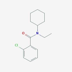 molecular formula C15H20ClNO B14960828 2-chloro-N-cyclohexyl-N-ethylbenzamide 