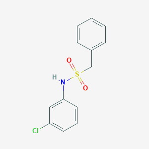 molecular formula C13H12ClNO2S B14960833 N-(3-chlorophenyl)-1-phenylmethanesulfonamide 