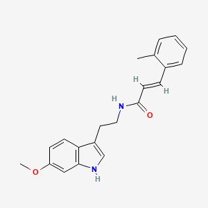 molecular formula C21H22N2O2 B14960839 (2E)-N-[2-(6-methoxy-1H-indol-3-yl)ethyl]-3-(2-methylphenyl)prop-2-enamide 