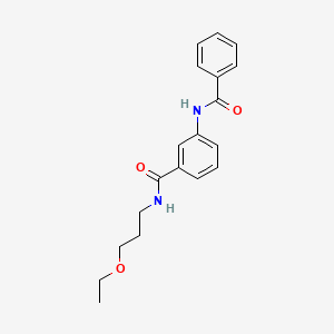 molecular formula C19H22N2O3 B14960853 3-benzamido-N-(3-ethoxypropyl)benzamide 