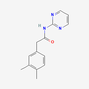 2-(3,4-dimethylphenyl)-N-(pyrimidin-2-yl)acetamide