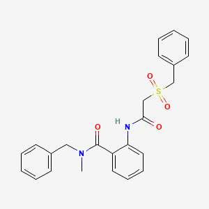 N-benzyl-2-{[(benzylsulfonyl)acetyl]amino}-N-methylbenzamide