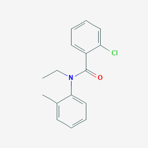 molecular formula C16H16ClNO B14960881 2-chloro-N-ethyl-N-(2-methylphenyl)benzamide 