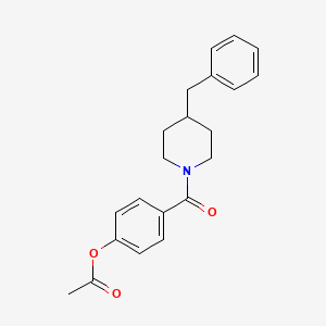 4-(4-Benzylpiperidine-1-carbonyl)phenyl acetate