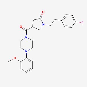 1-[2-(4-Fluorophenyl)ethyl]-4-{[4-(2-methoxyphenyl)piperazin-1-yl]carbonyl}pyrrolidin-2-one