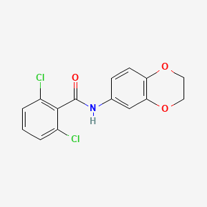 molecular formula C15H11Cl2NO3 B14960922 2,6-dichloro-N-(2,3-dihydro-1,4-benzodioxin-6-yl)benzamide 