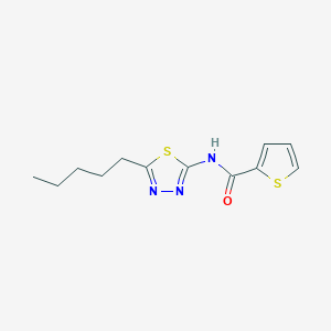 N-(5-pentyl-1,3,4-thiadiazol-2-yl)thiophene-2-carboxamide