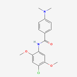 molecular formula C17H19ClN2O3 B14961072 N-(4-chloro-2,5-dimethoxyphenyl)-4-(dimethylamino)benzamide 