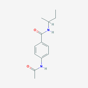 4-(acetylamino)-N-(butan-2-yl)benzamide