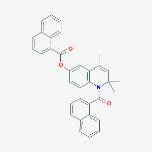 2,2,4-Trimethyl-1-(naphthalen-1-ylcarbonyl)-1,2-dihydroquinolin-6-yl naphthalene-1-carboxylate