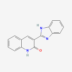 molecular formula C16H11N3O B1496114 3-(1H-benzimidazol-2-yl)-2(1H)-Quinolinone 