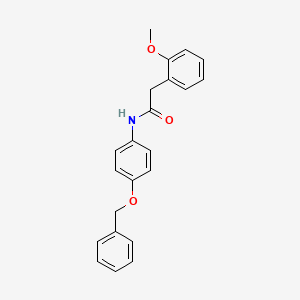 molecular formula C22H21NO3 B14961151 N-[4-(benzyloxy)phenyl]-2-(2-methoxyphenyl)acetamide 