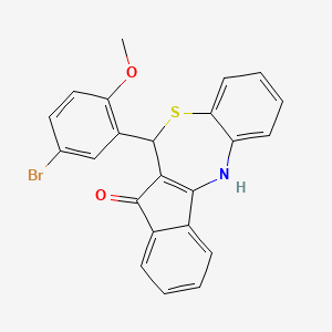 6-(5-Bromo-2-methoxyphenyl)-6H-indeno[2,1-C][1,5]benzothiazepin-7-OL