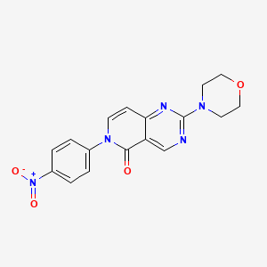 2-(morpholin-4-yl)-6-(4-nitrophenyl)pyrido[4,3-d]pyrimidin-5(6H)-one