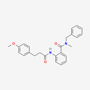 molecular formula C25H26N2O3 B14961191 N-benzyl-2-{[3-(4-methoxyphenyl)propanoyl]amino}-N-methylbenzamide 