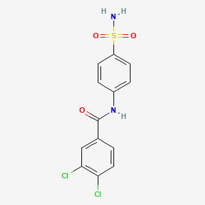 molecular formula C13H10Cl2N2O3S B14961255 3,4-dichloro-N-(4-sulfamoylphenyl)benzamide 