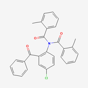 molecular formula C29H22ClNO3 B14961299 N-(2-benzoyl-4-chlorophenyl)-2-methyl-N-(2-methylbenzoyl)benzamide 